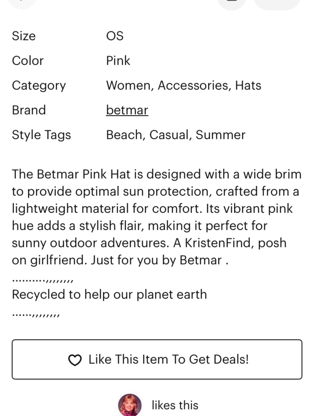 betmar Coral-Pink Wide Brim Straw Sun Hat with Ribbon Bow - Picture 11 of 11